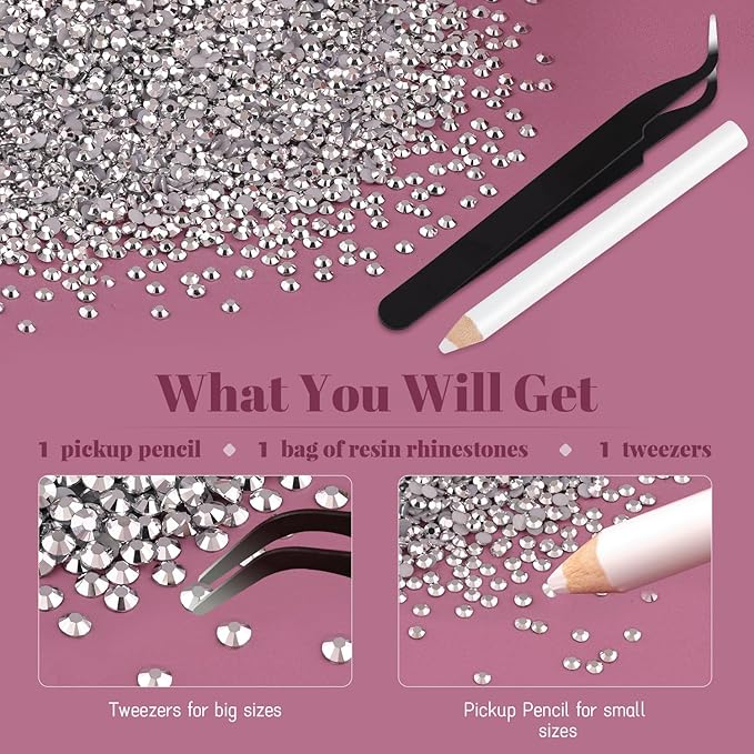 8000PCS 3mm Resin Rhinestones Bulk - Image 6