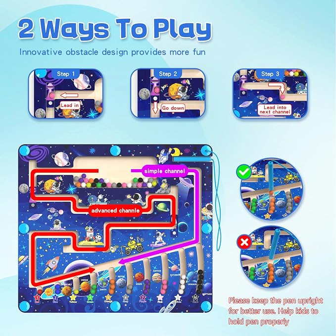 MTYOKILN Magnetic Color and Number Maze - Image 2