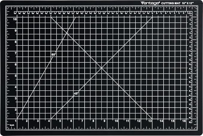 Dahle Vantage 10791 Double-Sided Premium Self-Healing Cutting Mat, 1/2" Grid by Dahle