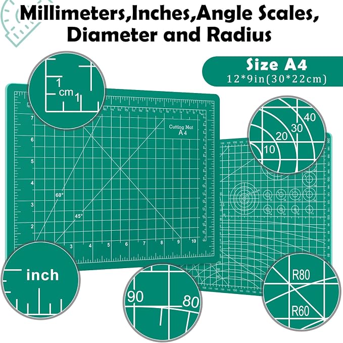 Self Healing Cutting Mat, 12in x 9in Sewing Mat - Image 2