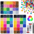 qiipii 3 Boxes 24 Color 3mm 4mm 5mm Jelly Resin Rhinestones Flatback Colorful by qiipii