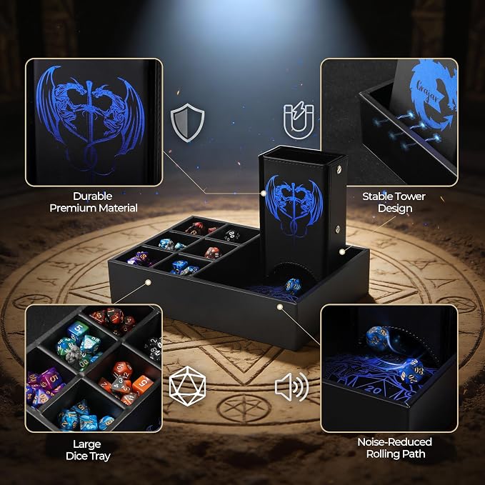 Grajar DND Dice Tray and Dice Tower - Image 6