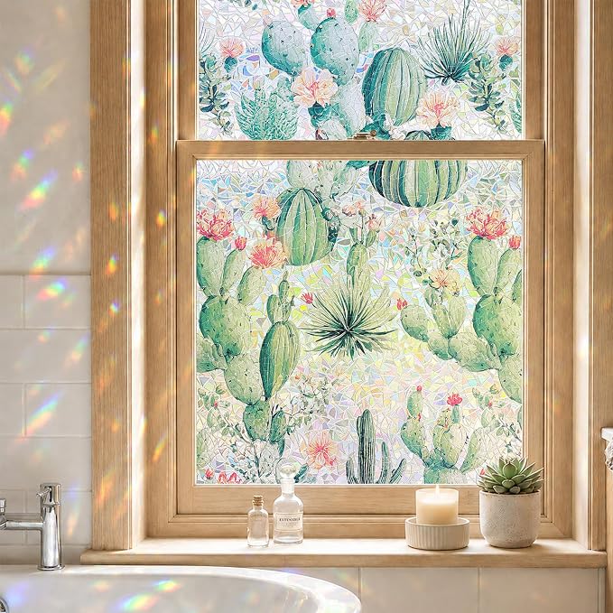 ADD.HERES Window Privacy Film, Stained Glass Decorative Static Cling, Removable by ADDHERES