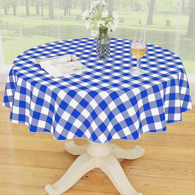 Smiry Plastic Table Cloth, Waterproof Vinyl Tablecloth by Smiry