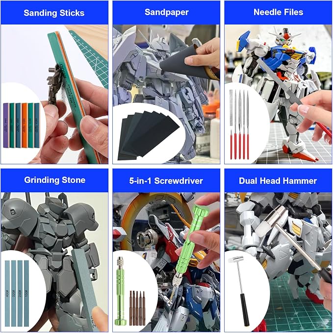 242 Pcs Gundam Tool Kit, Professional Model Tool Kit - Image 6