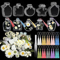 TaoBary 91 Pcs DIY Handmade Transparent Dried Flower Bookmark Set Include by TaoBary