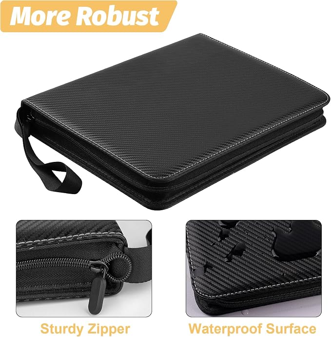 GERMUN 9 Pocket Trading Card Binder, 720 Cards, 40 Top-Loading Pages, Double - Image 6