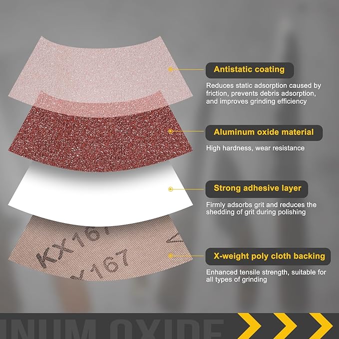 2 x 48 Inch Sanding Belt, 6 Pcs 400 Grit Knife Sharpener Belts Work Sharpening for Belt Sander Knife Carving Tools Metal Working