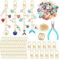 AUGSUN 189Pcs Ocean Keychain Making Kit Summer Beach DIY Keychain Craft | Under by AUGSUN