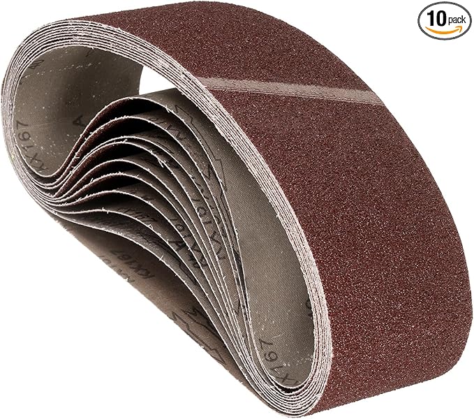 10 Pcs Sanding Belts 4 x 36 Inch 36 Grit Aluminum Oxide Abrasive Sandpaper for Belt Sander Metal Grinding Wood Working Weld Rust Removal
