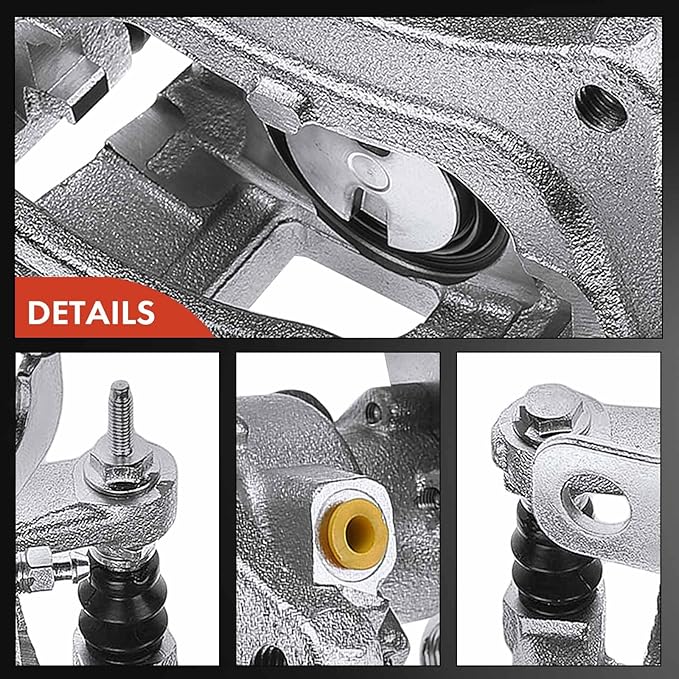 A-Premium Disc Brake Caliper Assembly with Bracket Compatible with Select Ford Models - Transit-150/Transit-250/Transit-350/Transit-350 HD 2015 2016 2017 2018 2019 - Rear Left Driver Side