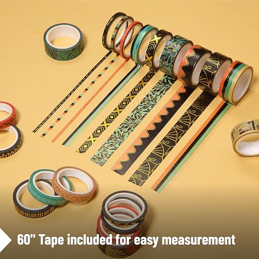 Mr. Pen- Washi Tape Set, 21 Rolls, 5.5 Yards/Roll | Washi Tape - Image 6
