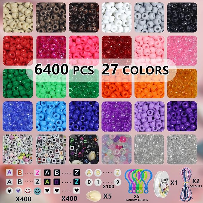 LIS HEGENSA Pony Beads Bulk, Kandi Beads - Image 3