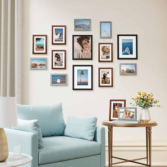 Vittanly 15 Pack Picture Frames Collage Wall Decor, Gallery Frame Set - Image 4