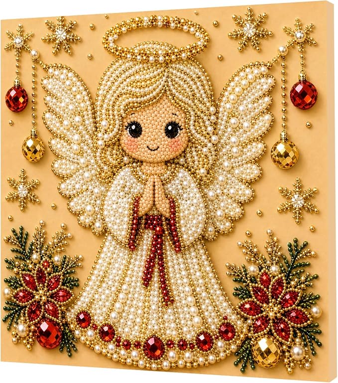 POETRYDRAW Christmas Decor Angel Pearl Art Kit by POETRYDRAW