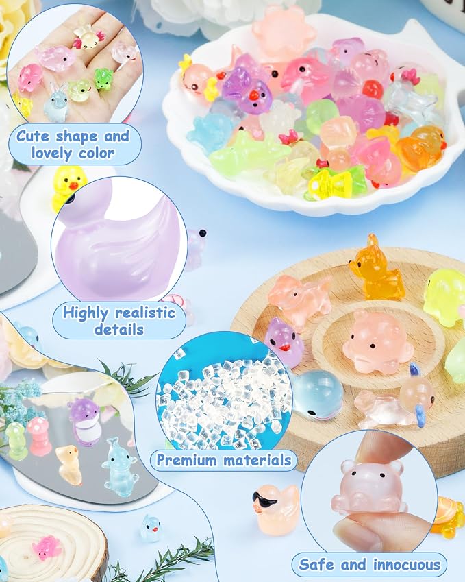 FIVEIZERO Glow in The Dark Mini Ducks Bulk 100 Pcs - Image 4