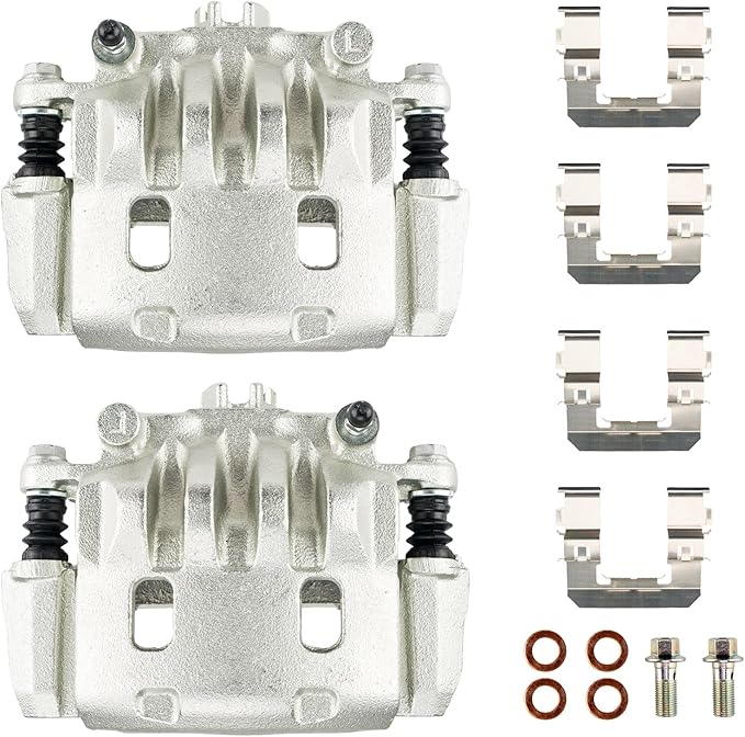 Torchbeam 2PCS Front Driver and Passenger Side Brake Caliper for Subaru Saab model for Forester, Outback, XV Crosstrek, Crosstrek, Legacy, Impreza, Baja, 9-2X, Replace #19B2683B+19B2682B