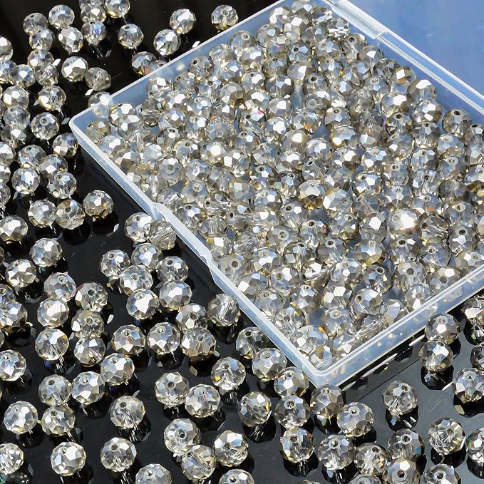220Pcs 10mm Crystal Glass Beads by Laopottbeads