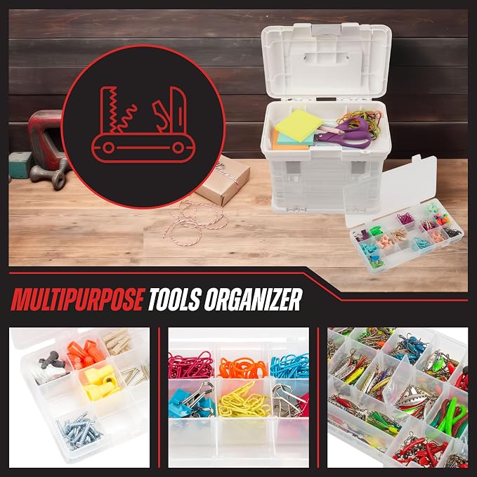 Stalwart Portable Tool Box Small Parts Organizer - Image 4