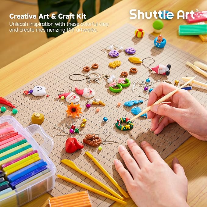 Shuttle Art Polymer Clay Kit, 57 Colors Oven Bake Clay - Image 6