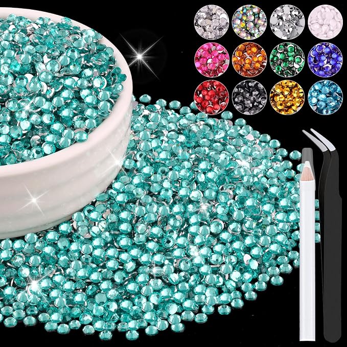 8000PCS 3mm Resin Rhinestones Bulk by BELLEBOOST