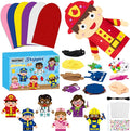 WATINC 6Pcs Hand Puppet Making Kit, Art Craft Felt Sock Puppet Toys, Creative by WATINC