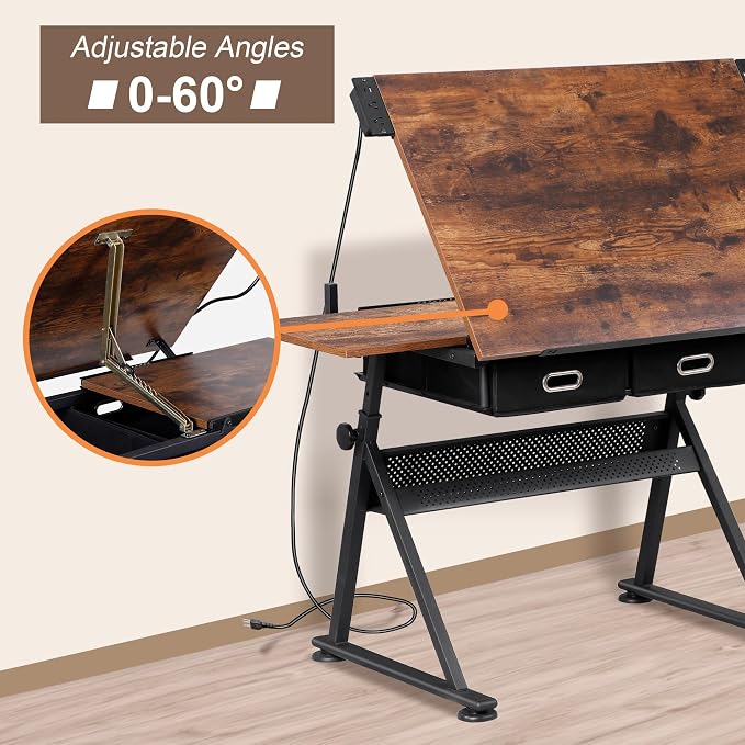 ZENY Adjustable Drafting Table - Image 3