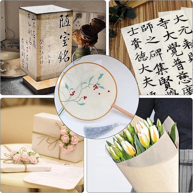 50/100 Sheets FIVEIZERO A4 Mulberry Paper Sheets Natural Fiber Rice Papers - Image 5