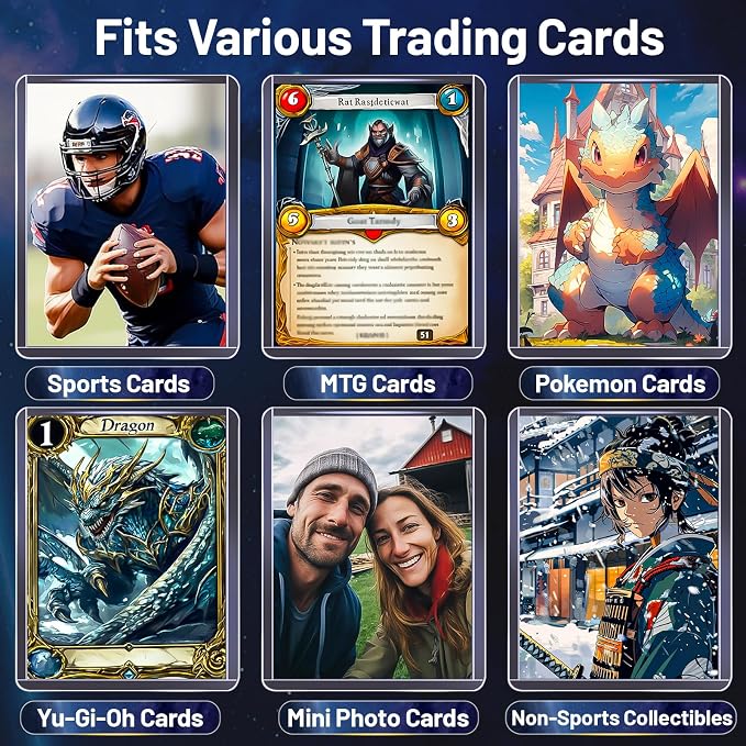 100 Hard Plastic Card Sleeves – 100 Toploads, 35PT Baseball Card Protectors - Image 5