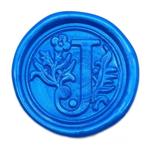 Medieval Initial Alphabet Sealing Wax Stamp, Brass Head Wooden Handle, - Image 2