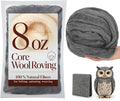 Wonvoc 8 OZ Core Wool for Needle Felting, Premium Merino Wool Roving, Soft by wonvoc