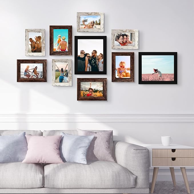 LUCKYLIFE Picture Frame Set 10-Pack, Gallery Wall Frame Collage - Image 5