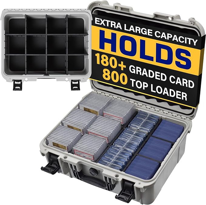 Turokacase Graded Card Case Storage Box, XL Baseball Trading Card Box by Turokacase