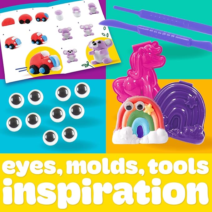 Play-Doh Air Dry Clay Case, Scented Variety Pack, 13 Air-Dry Clays, Fun Molds - Image 6