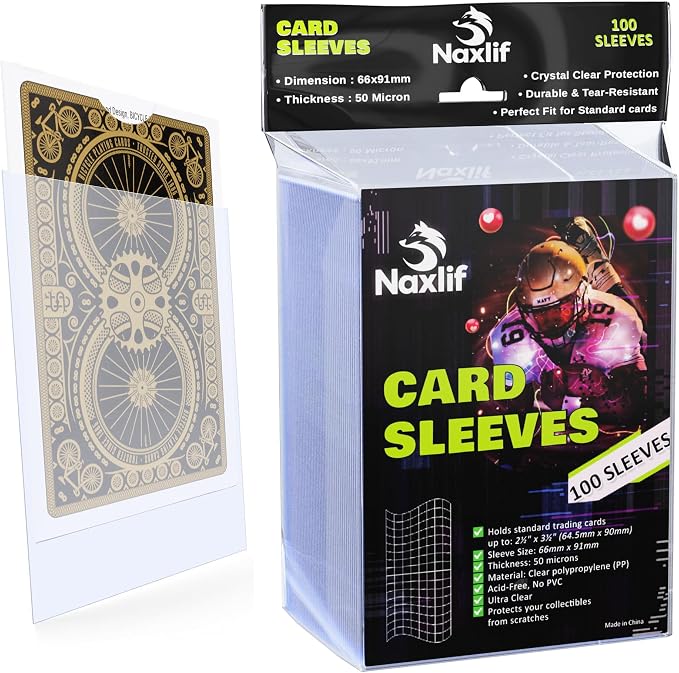 Clear Card Protector Sleeves 100 Counts Durable 15"x8.5" Card Cases by CoyoteDistributors