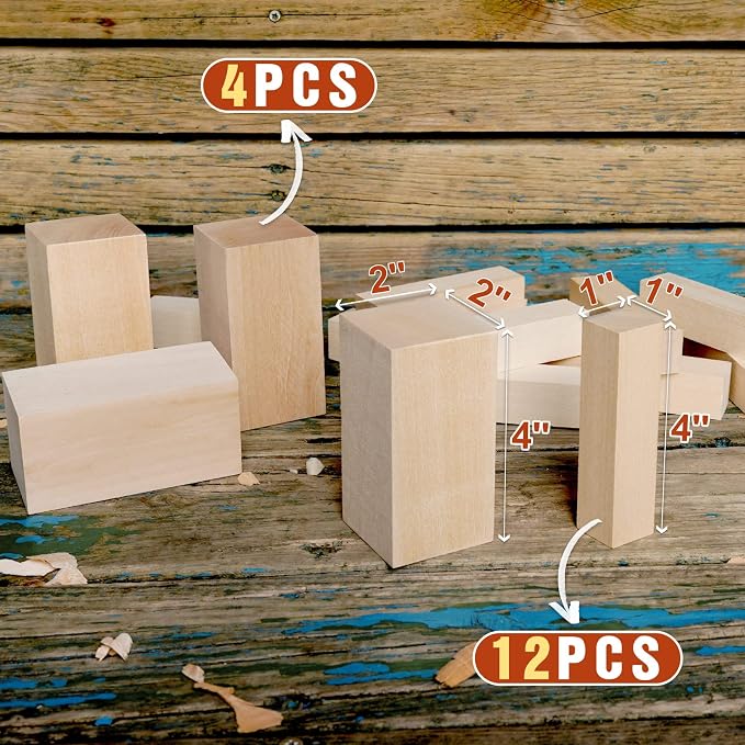 Basswood Carving Blocks, for Kids and Adults - Image 2