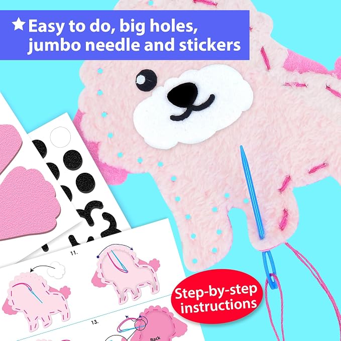 KRAFUN Puppy & Kitten Sewing Kit - Image 4