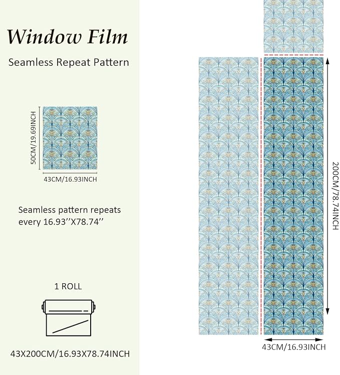 3D Vintage Stained Glass Window Film - Image 2