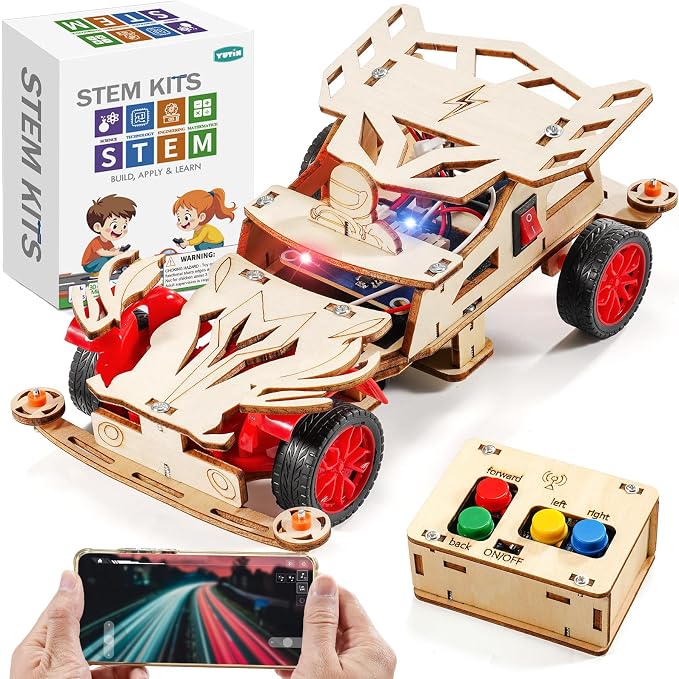 STEM Toys for Ages 8-13, Remote Control Model Car Building Science Kits | 8 9 by Yutin