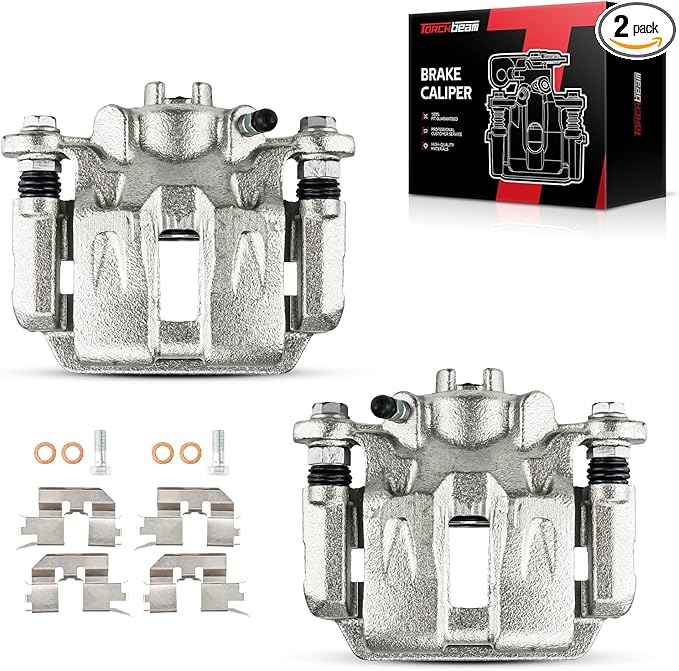 Torchbeam Rear Brake Calipers Set for Honda Odyssey 2005-2010, Rear Left and Rear Right Calipers Replace # 19B2928+19B2929