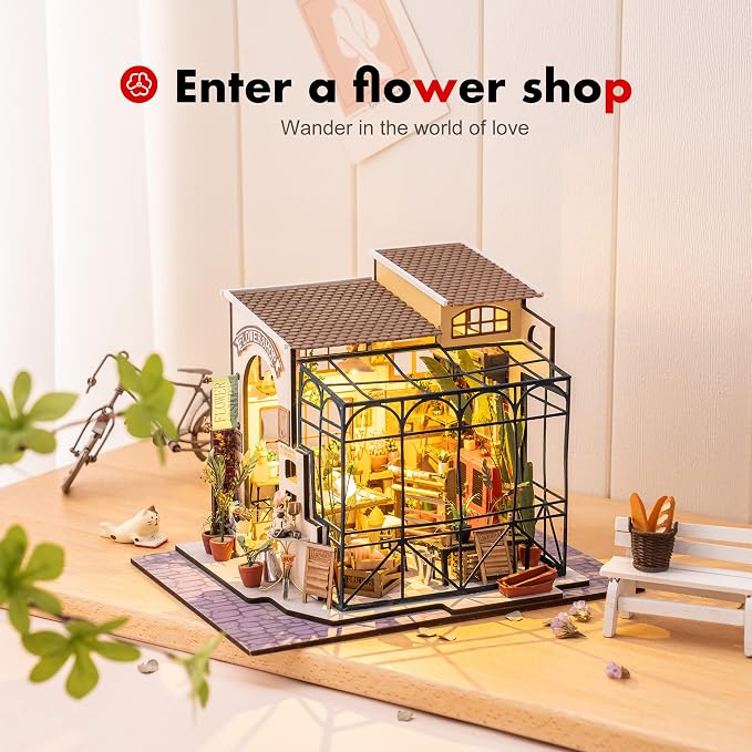 ROBOTIME DIY Dollhouse Kit Mini House - Image 2