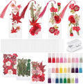 Fuyoooo 376 Pcs Pressed Flowers Bookmark Making Kit, DIY Bookmark Laminating by Liraitoya