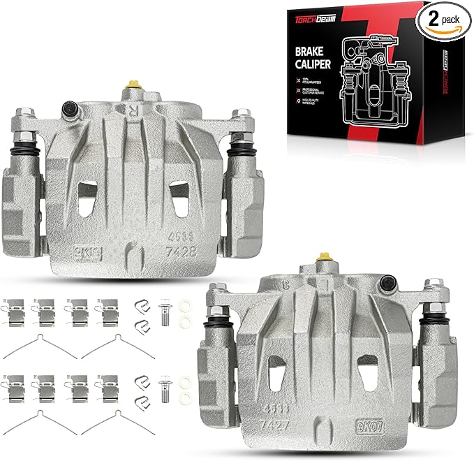 Torchbeam Front Brake Calipers Set for Lexus RX350 2010-2015, Toyota Highlander 2008-2013, Lexus NX300 2018-2021, Lexus NX200t 2015-2017, Front Left and Front Right Calipers Replace # 19B3352+19B3353
