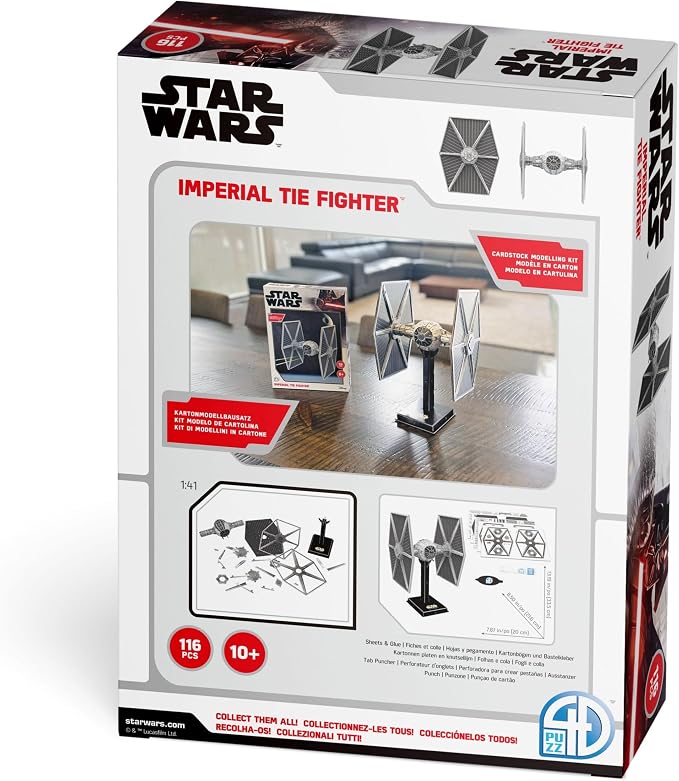 4D Puzzle – Star Wars: Tie Fighter/LN – 129 Paper Model Kit - Image 6