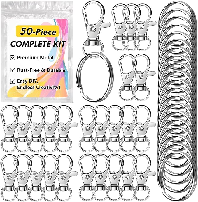 Bonison 50 PCS Keychain Making Kit by Bonison