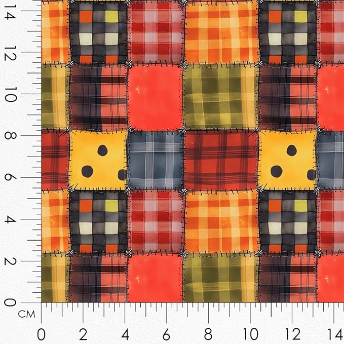Patchwork Ladybug Cotton Fabric Panel – 6 Designs + Bonus Sheet 29.5×19.6 inch - Image 8