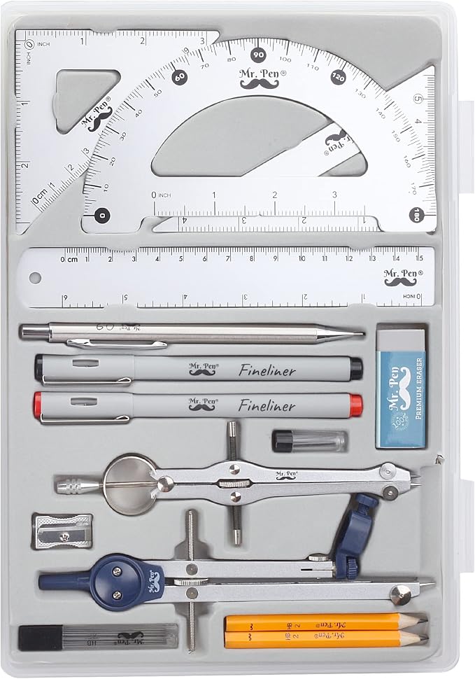 Mr. Pen- Professional Geometry Set, Drafting Tools by MrPen