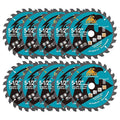 5-1/2 Inch Miter/Table Saw Blades 10pcs, 24 Teeth ATB TCT Fine Finish Wood Cutting Circular Saw Blade with 5/8 Inch Arbor