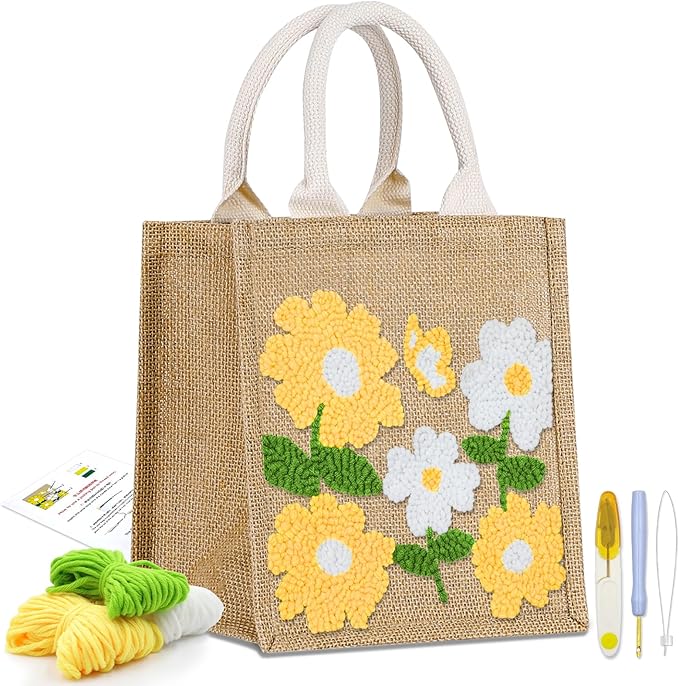 Groodo Punch Needle Kit for Beginners, Easy DIY Embroidery Set for Kids & by Groodo