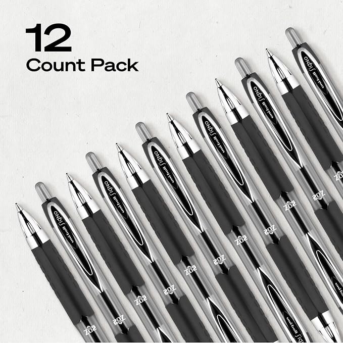 uniball™ 207 Gel Pens, 0.7mm Medium Point, Retractable, Smooth Writing - Image 9